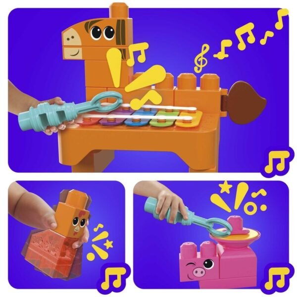 Banda Granja Musical Mega Bloks 45pzs - Imagen 3