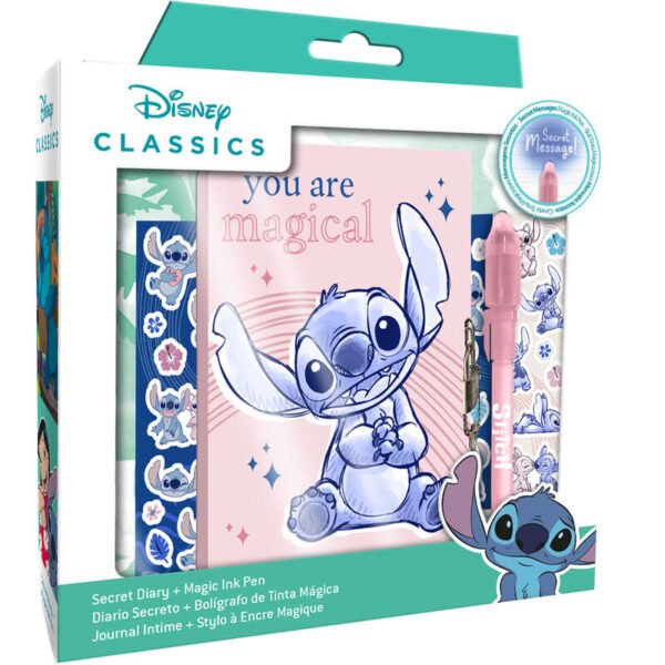 Diario con bolígrafo mágico Stitch Disney