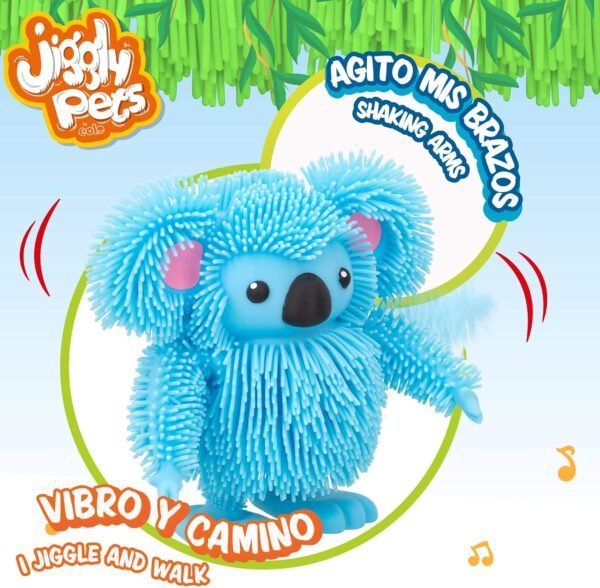 Jiggly Pets Koala Azul Interactivo Electrónico Koala Juguete con Sonidos Música