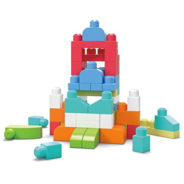 Bolsa Mega Bloks rosa 60pzs - Imagen 2