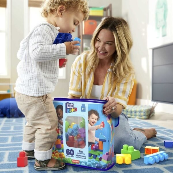 Bolsa Mega Bloks azul 60pzs - Imagen 2