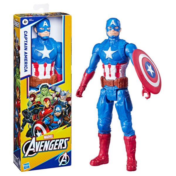Figura Capitan America Deluxe Titan Hero Vengadores Avengers Marvel 30cm - Imagen 2