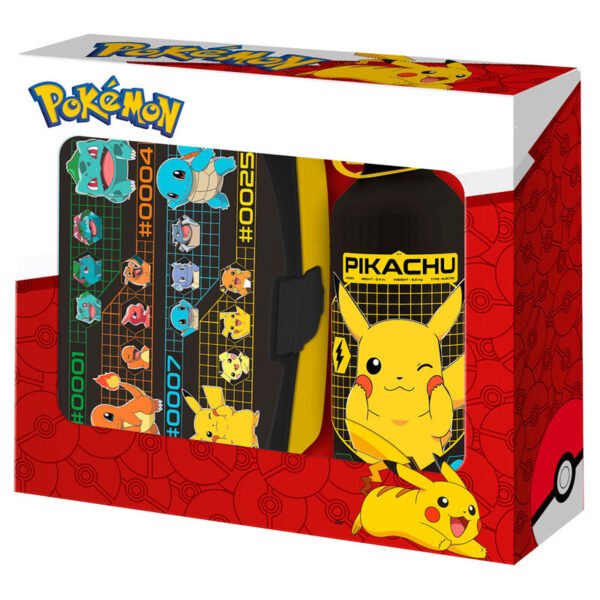 Sandwichera y cantimplora aluminio Pokemon 500ml