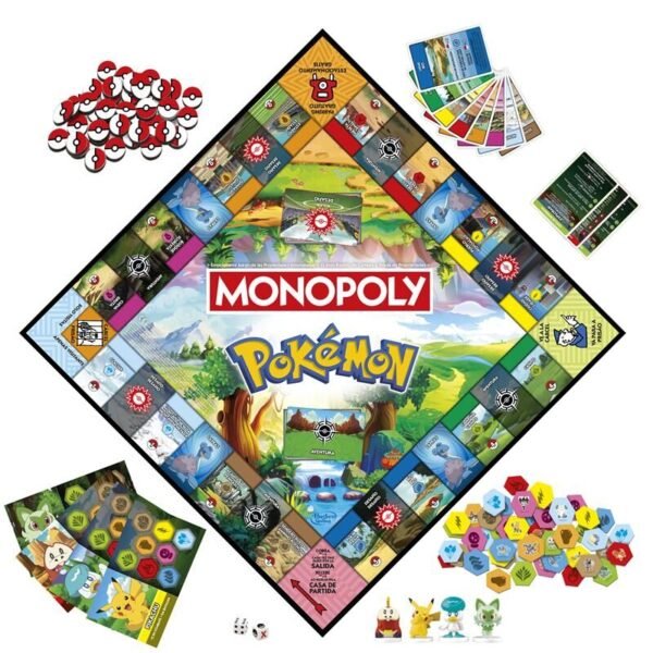 Juego mesa Monopoly Pokemon español - Imagen 2