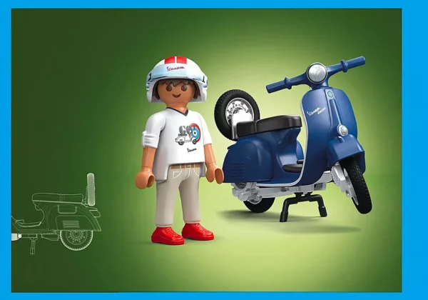 Playmobil1969 Vespa 150 Sprint Veloce, azul - Imagen 2