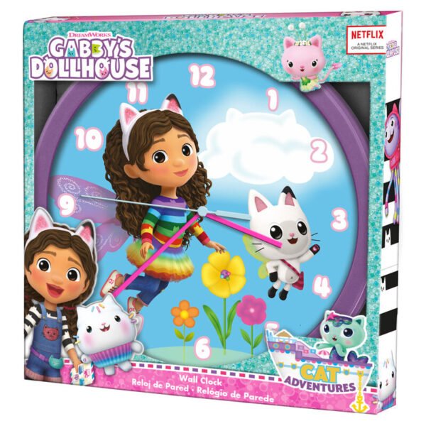 Reloj pared La Casa de Muñecas de Gabby - Imagen 2